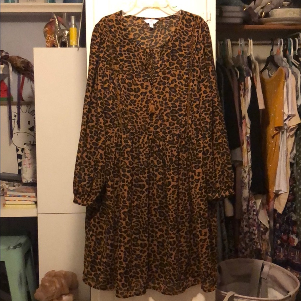 Time & Tru leopard print dress